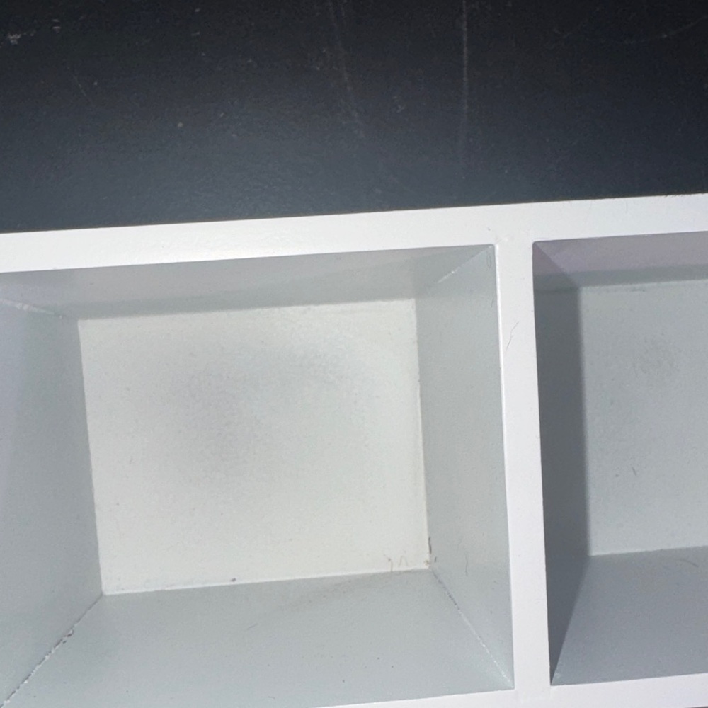 Rae Dunn White Bathroom Organizer - Picture 3 of 3